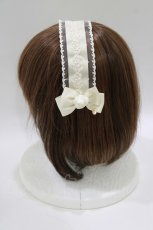 画像2: m petit by misako / AM*NIヘッドドレスA  アイボリー H-26-08-10-074-LO-AC-NS-ZH (2)