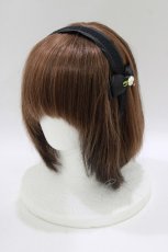 画像1: m petit by misako / NINA's/AM*NIフラワーカチューシャ  ブラック H-26-08-10-075-LO-AC-NS-ZH (1)