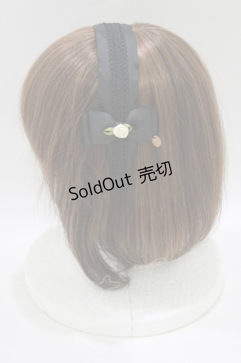 画像2: m petit by misako / NINA's/AM*NIフラワーカチューシャ  ブラック H-26-08-10-075-LO-AC-NS-ZH (2)