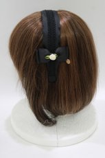 画像2: m petit by misako / NINA's/AM*NIフラワーカチューシャ  ブラック H-26-08-10-075-LO-AC-NS-ZH (2)