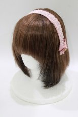 画像1: m petit by misako / AM*NIヘッドドレスB  ピンク H-26-08-10-076-LO-AC-NS-ZH (1)