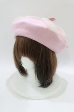 画像1: m petit by misako / AM*NIリボンベレー  ピンク H-26-08-10-078-LO-AC-NS-ZH (1)
