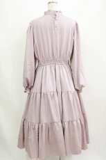 画像3: m petit by misako / AM*レースティアードワンピース 3L ピンク H-26-08-10-009-LO-OP-NS-ZH (3)