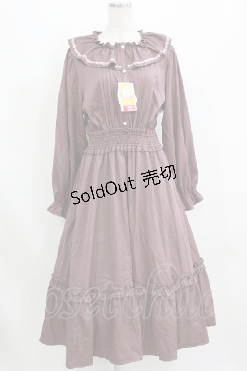 画像1: m petit by misako / AOK*フリルカラータックワンピース 3L ピンク H-26-08-10-010-LO-OP-NS-ZH (1)