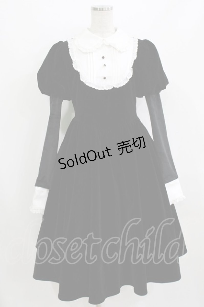 画像1: To Alice / Black Shamrock/別珍ワンピース S ブラック H-26-08-10-002-LO-OP-NS-ZH (1)