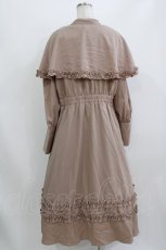 画像3: FLC / MINA*ケープワンピース 3L ベージュ H-26-08-10-012-LO-OP-NS-ZH (3)
