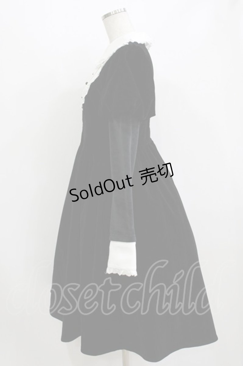 画像2: To Alice / Black Shamrock/別珍ワンピース S ブラック H-26-08-10-002-LO-OP-NS-ZH (2)