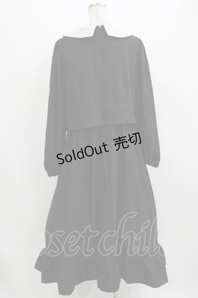 画像3: m petit by misako / サンリオキャラクターズコラボ クロミワッペン付きワンピース LL ブラック H-26-08-10-017-LO-OP-NS-ZH (3)