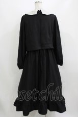 画像3: m petit by misako / サンリオキャラクターズコラボ クロミワッペン付きワンピース LL ブラック H-26-08-10-017-LO-OP-NS-ZH (3)