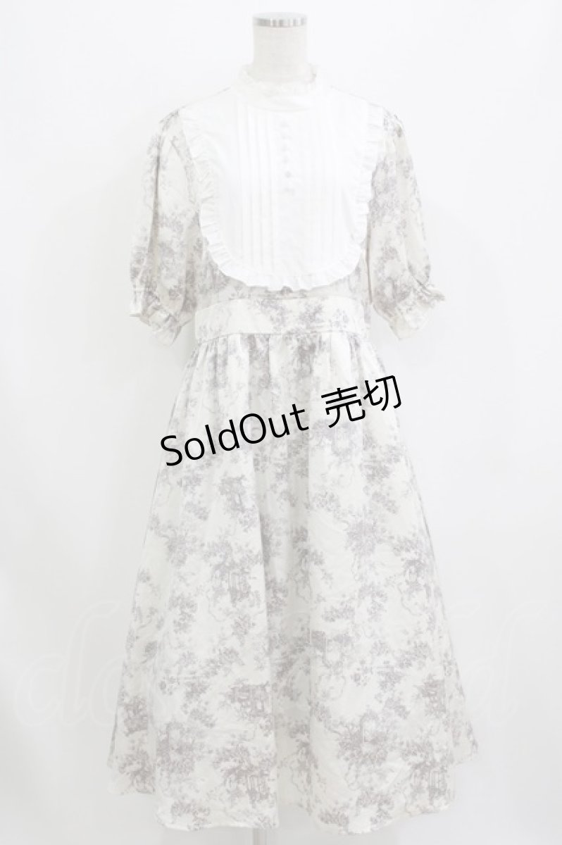 画像1: m petit by misako / AM*トワルドジュイワンピース LL オフ H-26-08-10-022-LO-OP-NS-ZH (1)