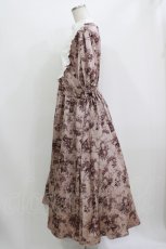 画像2: m petit by misako / AM*トワルドジュイワンピース LL ピンク H-26-08-10-023-LO-OP-NS-ZH (2)