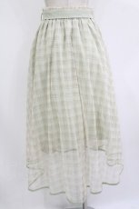 画像3: axes femme POETIQUE / チェックチュールスカート M ミント H-26-08-11-027-AX-SK-NS-ZH (3)