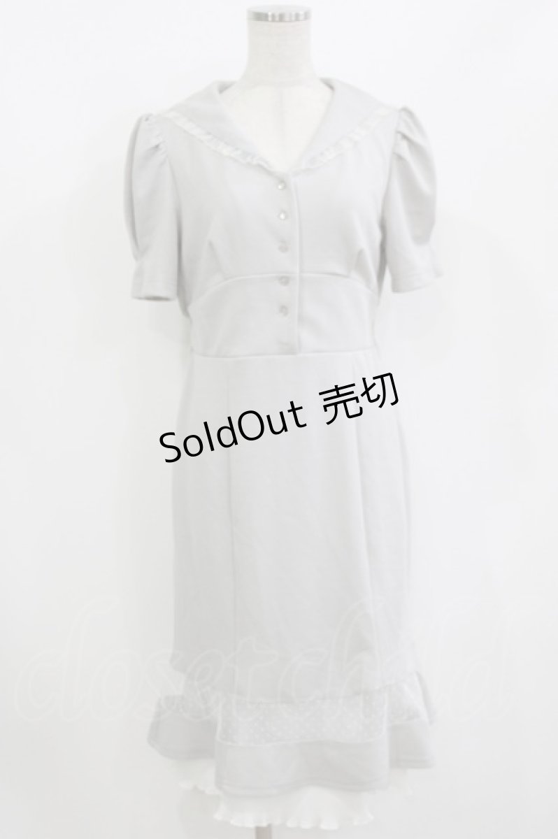 画像1: axes femme POETIQUE / セーラーマーメイドワンピース M グレー H-26-08-11-032-AX-OP-NS-ZH (1)