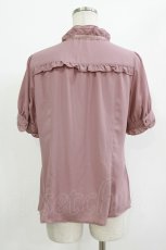 画像2: axes femme / カメオ付アンティークブラウス M ピンク H-26-08-11-041-AX-BL-NS-ZH (2)