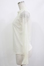 画像2: axes femme / 花柄総レースプルオーバー M 白 H-26-08-11-043-AX-TO-NS-ZH (2)