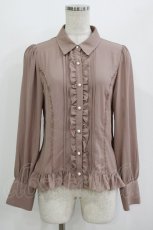 画像1: axes femme / バックレースアップブラウス Free モカ H-26-08-11-050-AX-BL-NS-ZH (1)