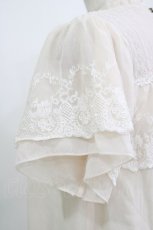 画像3: axes femme / 被せレースシフォンプルオーバー M 生成り H-26-08-11-052-AX-TO-NS-ZH (3)