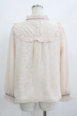 画像2: axes femme POETIQUE / ヨーク切替シフォンプルオーバー M ピンク H-26-08-11-053-AX-TO-NS-ZH (2)