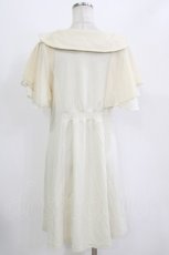 画像3: axes femme / リボン襟カットチュニック M 生成り H-26-08-11-054-AX-OP-NS-ZH (3)