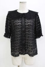 画像1: m petit by misako / TT* AOKレースブラウス M ブラック H-26-08-11-056-LO-BL-NS-ZH (1)