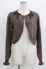 画像1: m petit by misako / AM*リボンニットボレロ M ブラウン H-26-08-11-058-LO-TO-NS-ZH (1)