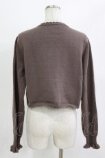 画像2: m petit by misako / AM*リボンニットボレロ M ブラウン H-26-08-11-058-LO-TO-NS-ZH (2)