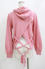 画像3: axes femme POETIQUE / バックデザインフードパーカー M ピンク H-26-08-11-068-AX-TO-NS-ZH (3)