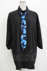 画像1: NieR Clothing / 海月リボン付きシャツ Free ブラック H-26-08-11-072-PU-BL-NS-ZH (1)