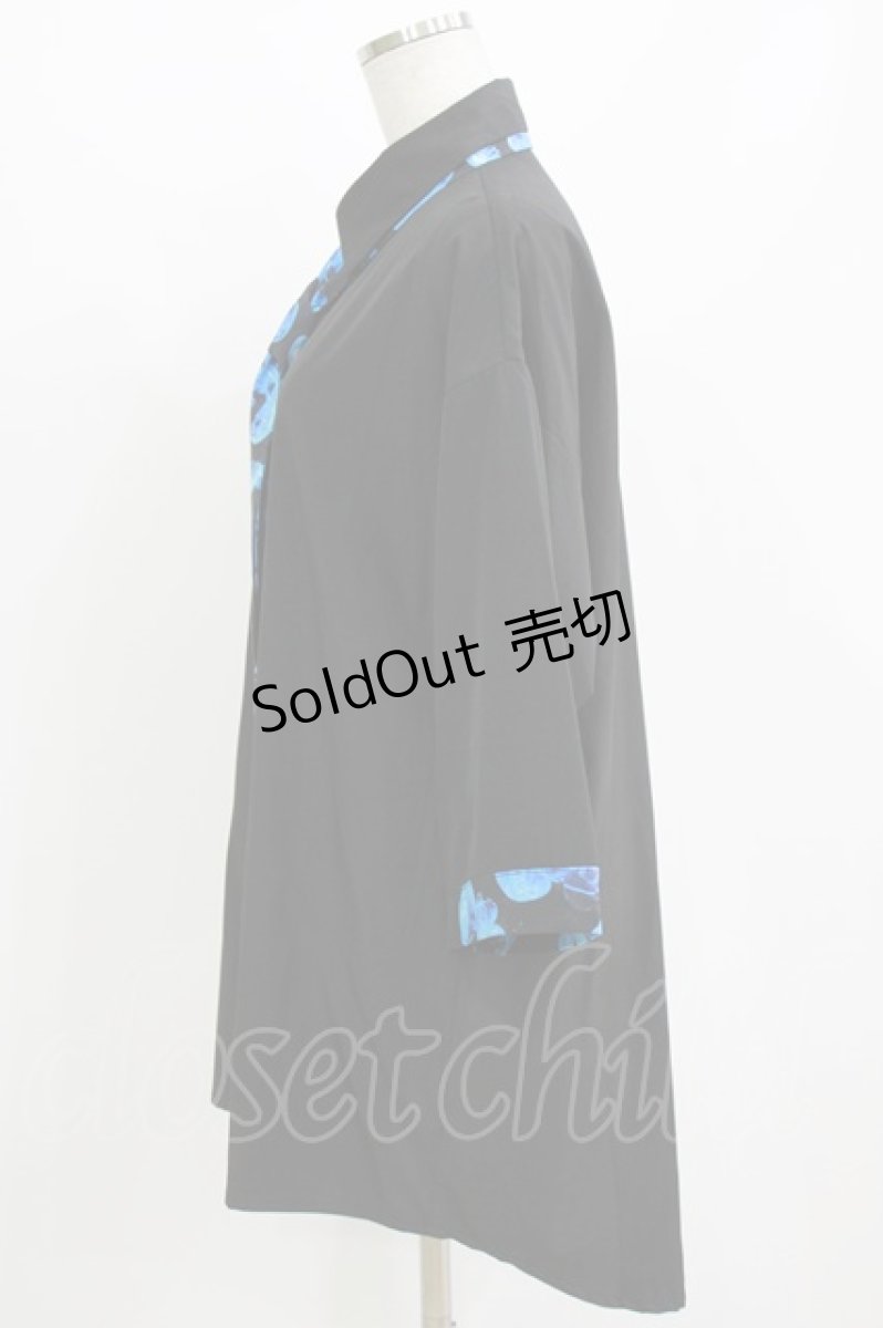 画像2: NieR Clothing / 海月リボン付きシャツ Free ブラック H-26-08-11-072-PU-BL-NS-ZH (2)