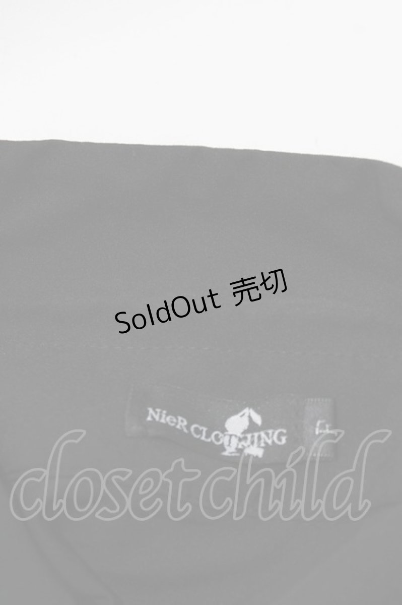 画像4: NieR Clothing / 海月リボン付きシャツ Free ブラック H-26-08-11-072-PU-BL-NS-ZH (4)