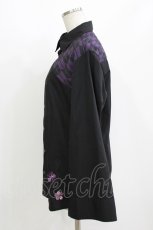 画像2: AXES-X / 矢羽根ＰＴ＆桔梗刺繍シャツ M ブラック H-26-08-11-074-LO-TO-NS-ZH (2)