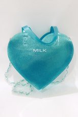 画像2: MILK / GLITTERハートBAG  サックス H-26-08-11-075-ML-BG-NS-ZH (2)