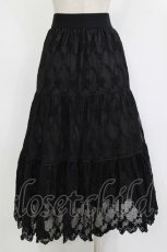 画像3: axes femme POETIQUE / レースティアードロングスカート M ブラック H-26-08-11-011-AX-SK-NS-ZH (3)