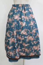 画像3: axes femme NOSTALGIE / 花柄タックスカート M ブルー H-26-08-11-014-AX-SK-NS-ZH (3)