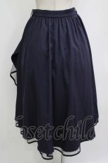 画像3: axes femme / パイピングチュールフリルスカート M ネイビー H-26-08-11-015-AX-SK-NS-ZH (3)