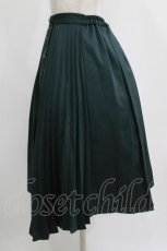 画像2: axes femme / ダブルプリーツスカート M グリーン H-26-08-11-016-AX-SK-NS-ZH (2)