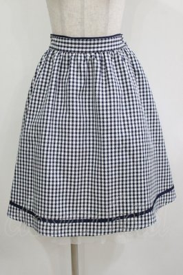 Preview of チューリップブーケ刺繍スカート M ネイビー