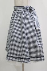 画像2: axes femme POETIQUE / チューリップブーケ刺繍スカート M ネイビー H-26-08-11-017-AX-SK-NS-ZH (2)