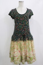 画像1: Franche Lippee / オリプリワンピース M ブラック/うさぎ H-26-08-11-019-LO-OP-NS-ZH (1)