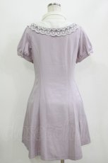 画像3: axes femme POETIQUE / レース襟半袖ワンピース M ラベンダー H-26-08-11-024-AX-OP-NS-ZH (3)