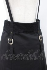 画像3: axes femme POETIQUE / ガーターデザインサス付スカート M ブラック H-26-08-12-029-AX-SK-NS-ZH (3)