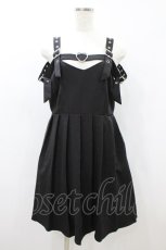 画像1: DearMyLove / バックルベルトプリーツジャンスカ L ブラック H-26-08-12-042-GO-OP-NS-ZH (1)