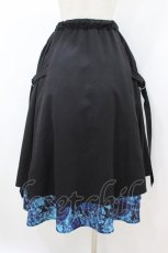 画像2: NieR Clothing / 青薔薇レイヤードスカート Free ブラック H-26-08-12-044-PU-SK-NS-ZH (2)