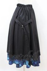 画像3: NieR Clothing / 青薔薇レイヤードスカート Free ブラック H-26-08-12-044-PU-SK-NS-ZH (3)