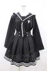 画像1: NieR Clothing / セーラー服風襟BRAIDコーデ Free ブラック H-26-08-12-046-PU-OP-NS-ZH (1)