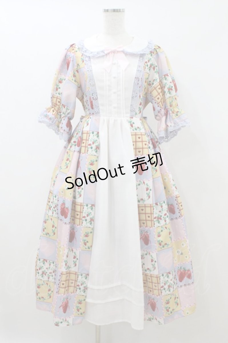 画像1: axes femme kawaii / ハピネスベリーワンピース M ラベンダー H-26-08-12-1031-AX-OP-NS-ZH (1)