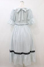 画像2: melume / maki/ドット柄ワンピース L サックス/黒ドット H-26-08-12-1036-LO-OP-NS-ZH (2)