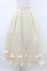 画像1: ERIKA Collaboration / 小花柄ボリュームフリルスカート L イエロー H-26-08-12-1045-LO-SK-NS-ZH (1)