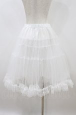画像2: majoretty / まゆろん/60cmパニエ L 白 H-26-08-12-1049-LO-SK-NS-ZH (2)