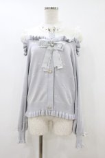 画像1: LIZ LISA / ハート刺繍肩あきレイヤードニット Free ブルー H-26-08-12-1050-LO-TO-NS-ZH (1)
